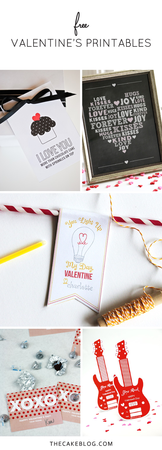 Free Printable Valentines | TheCakeBlog.com