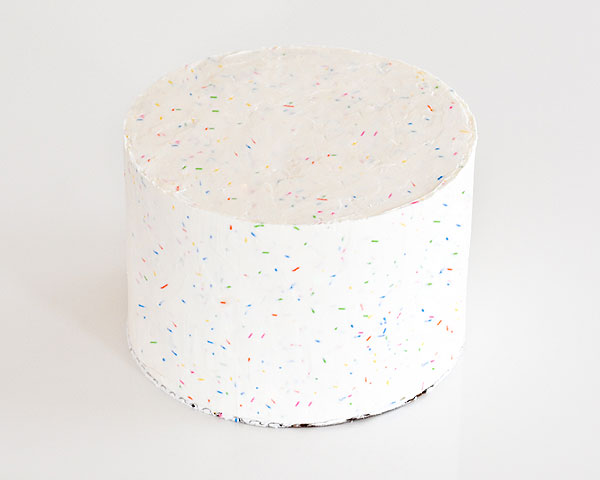 Graduation Party Desserts including this DIY sprinkle cake with easy edible writing | by Carrie Sellman for TheCakeBlog.com