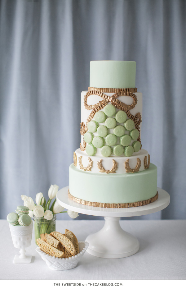 10 Gorgeously Green Cakes | including this design by The SweetSide | on TheCakeBlog.com