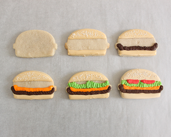 Hamburger Sugar Cookies | by ellenJAY for TheCakeBlog.com