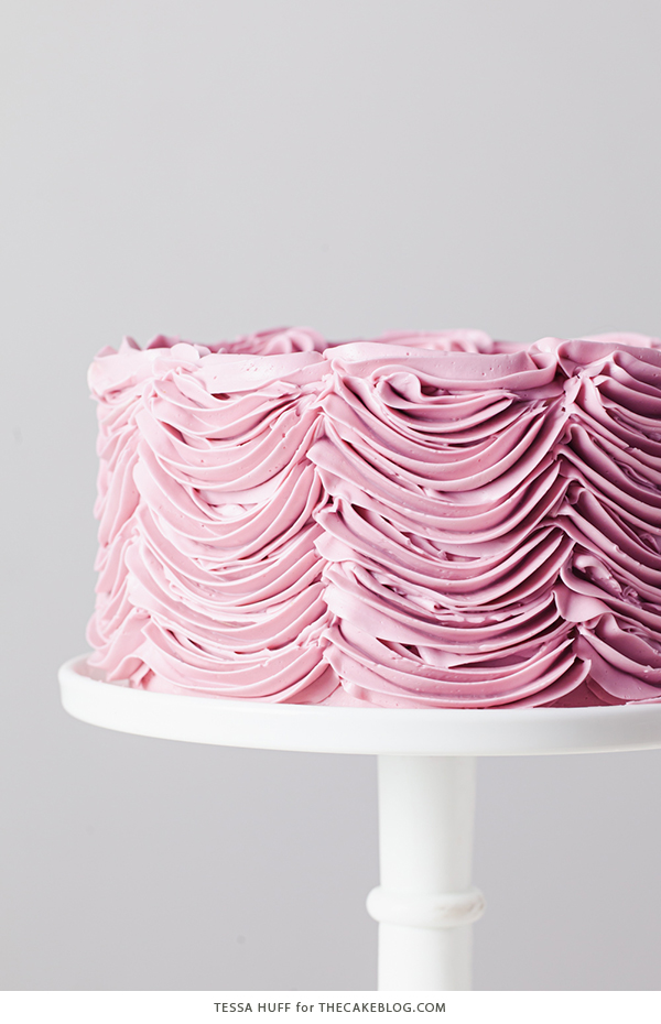 Hazelnut Nutcracker Cake - a brown sugar nutmeg cake with hazelnut praline buttercream | by Tessa Huff for TheCakeBlog.com