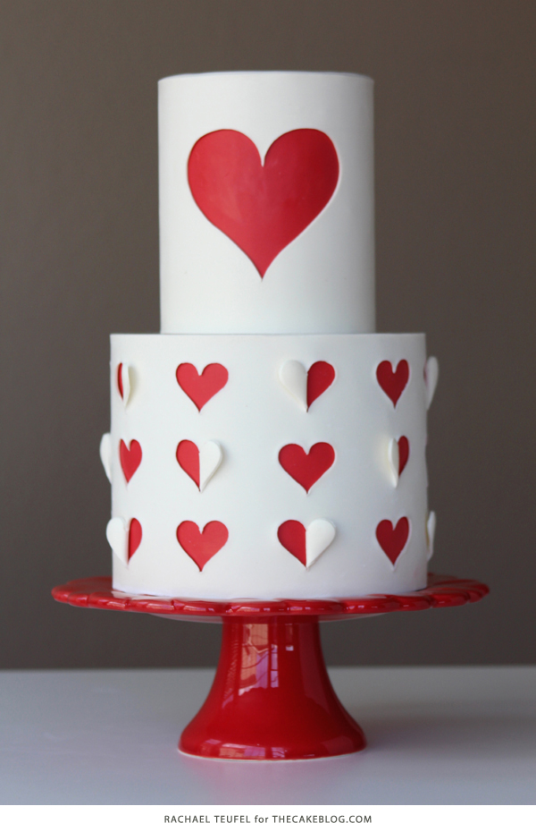 How to make a heart cutout cake | by Rachael Teufel for TheCakeBlog.com