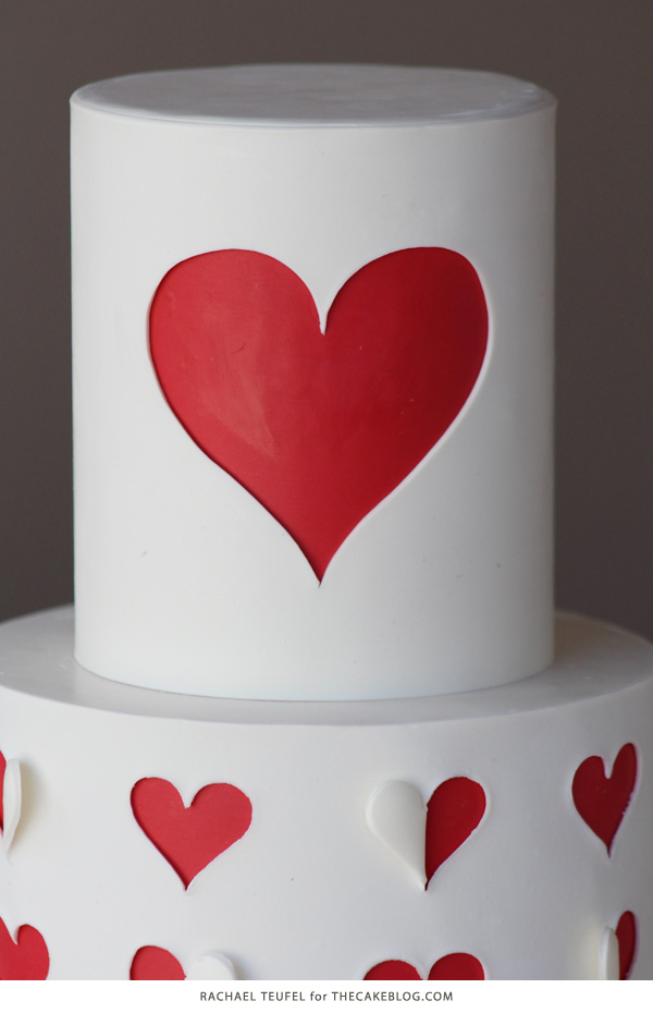 How to make a heart cutout cake | by Rachael Teufel for TheCakeBlog.com