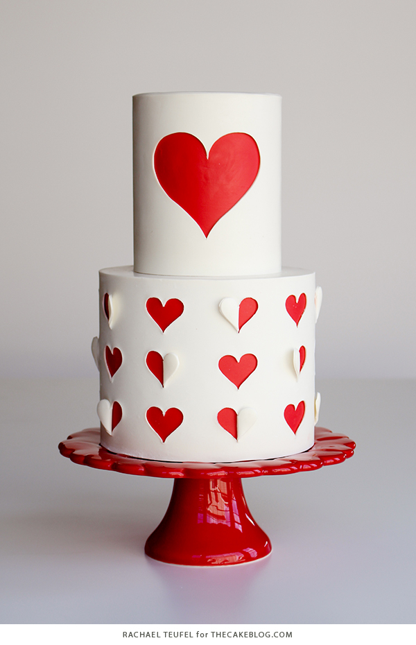 How to make a heart cutout cake | by Rachael Teufel for TheCakeBlog.com