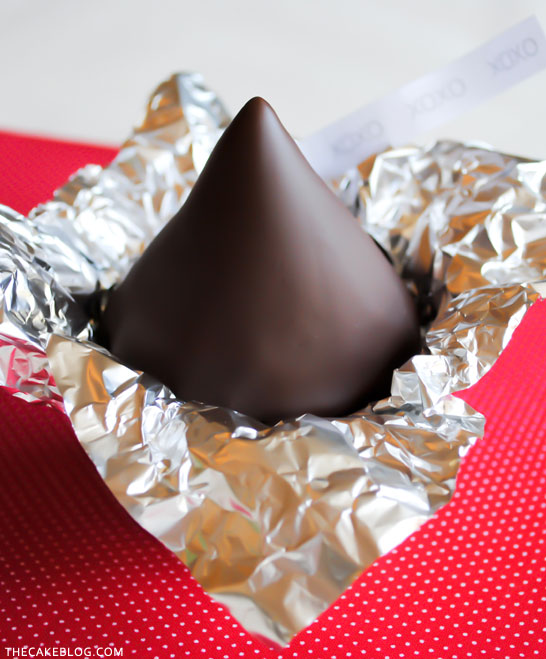 Chocolate Kiss Cupcake | by Carrie Sellman for TheCakeBlog.com