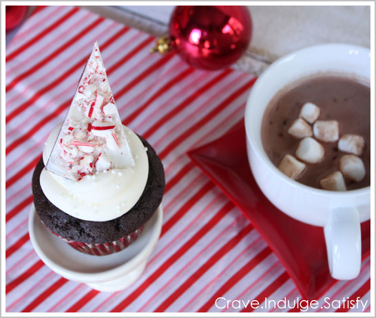 Peppermint Hot Chocolate Cupcakes Recipe Peppermint Hot Chocolate Cupcakes Recipe