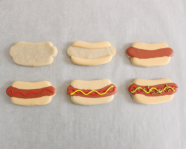 Hot Dog Sugar Cookies | by ellenJAY for TheCakeBlog.com
