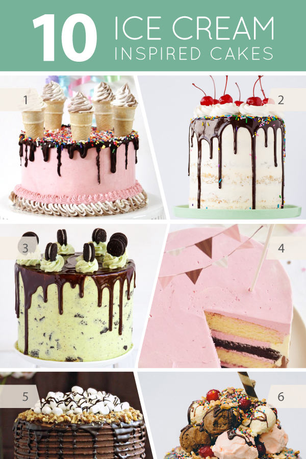 10 Ice Cream Inspired Cakes | on TheCakeBlog.com