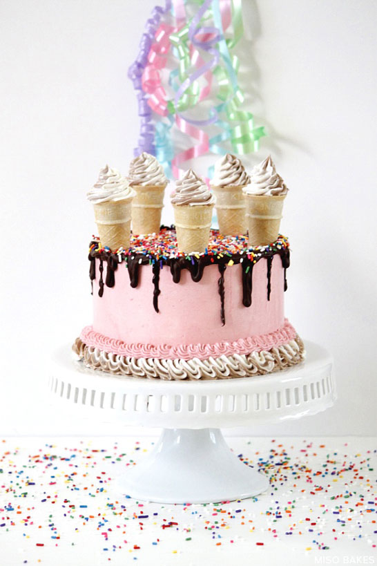 Ice Cream Cake by Miso Bakes | TheCakeBlog.com