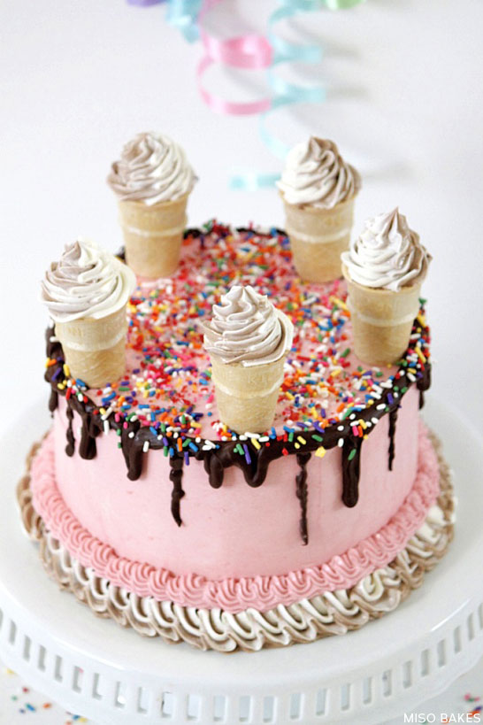 Ice Cream Cake by Miso Bakes | TheCakeBlog.com