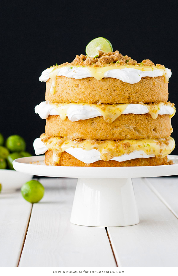 Key Lime Pie Cake | by Olivia Bogacki for TheCakeBlog.com