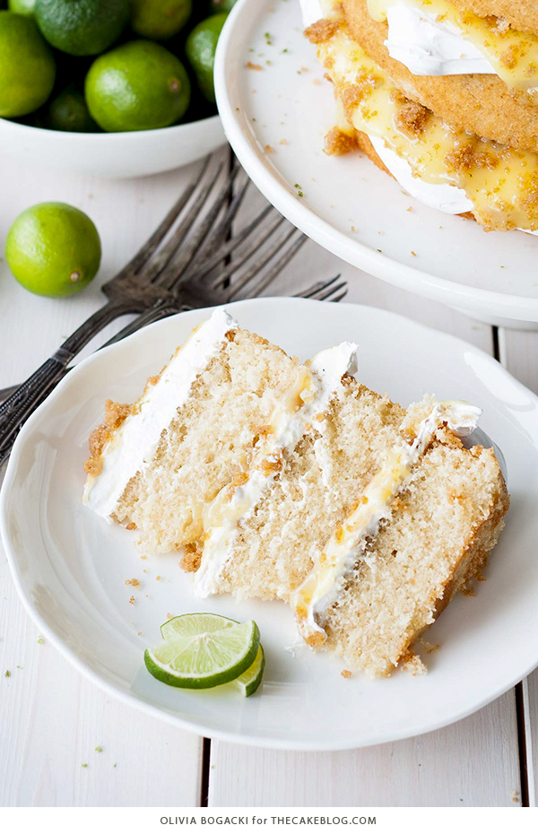 Key Lime Pie Cake | by Olivia Bogacki for TheCakeBlog.com