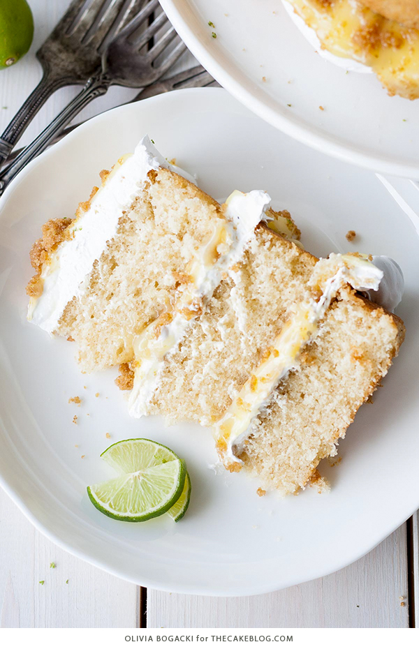 Key Lime Pie Cake | by Olivia Bogacki for TheCakeBlog.com