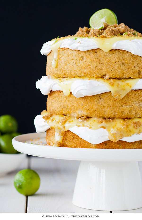Key Lime Pie Cake | by Olivia Bogacki for TheCakeBlog.com