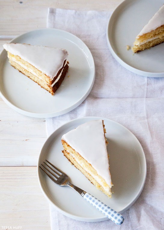 Lemon and Lavender Buttermilk Cake | by Tessa Huff for TheCakeBlog.com