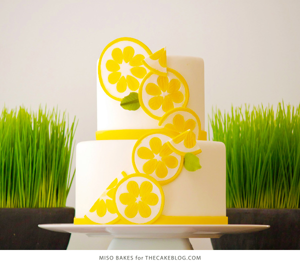 DIY Lemon Slices | how to make these easy cake and cupcake toppers | by Miso Bakes for TheCakeBlog.com