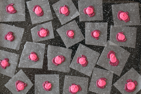 Leopard Print Buttercream Cake - how to make a pink leopard print cake using buttercream frosting | by Erin Gardner for TheCakeBlog.com