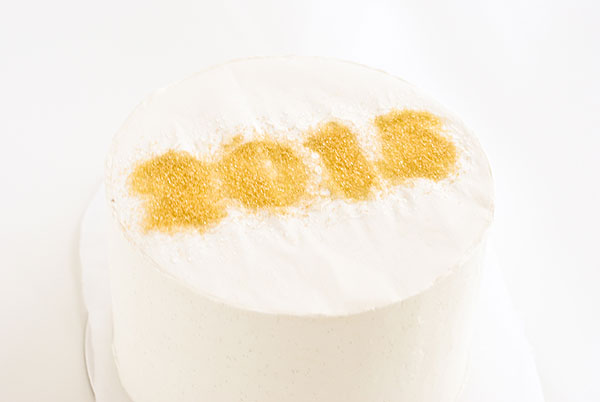 New Years Eve Sprinkle Cake - free template UPDATED for 2019! | by Carrie Sellman for TheCakeBlog.com