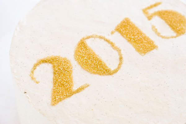 New Years Eve Sprinkle Cake - free template UPDATED for 2019! | by Carrie Sellman for TheCakeBlog.com