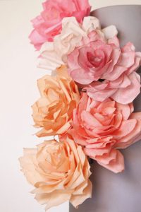 DIY Paper Rose Cake | by Miso Bakes for TheCakeBlog.com