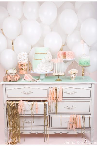 Fresh & Feminine Cake Table