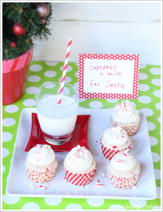 Peppermint Cupcakes for Santa | TheCakeBlog.com