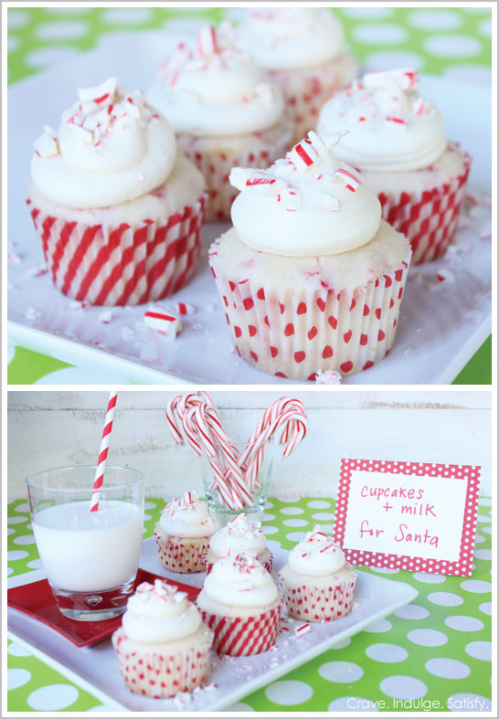 Peppermint Cupcakes for Santa | TheCakeBlog.com