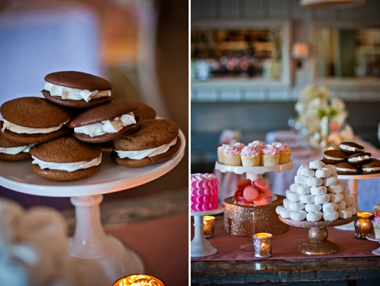 Pink & Gold Valentine's Dessert Table | TheCakeBlog.com
