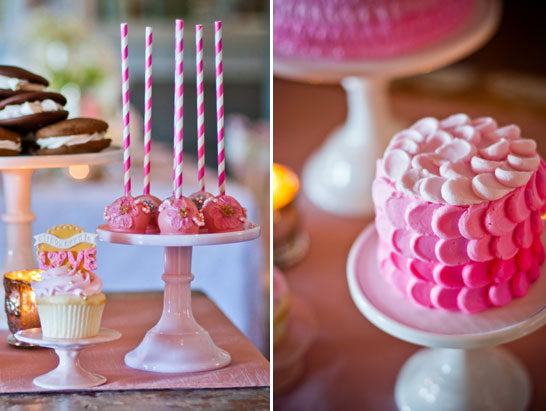 Pink & Gold Valentine's Dessert Table | TheCakeBlog.com