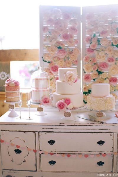 Pink Week: Vintage Rose Cake Table