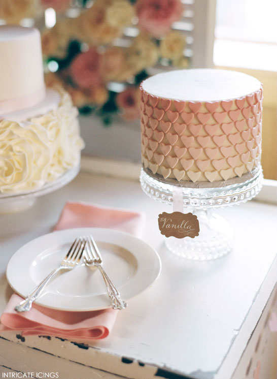 Rose Cake Display | by Intricate Icings | #PinkWeek on TheCakeBlog.com