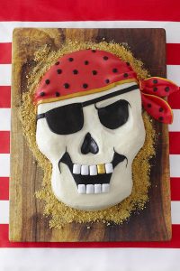 How to make a Pirate Skull Cake | Cakegirls for TheCakeBlog.com