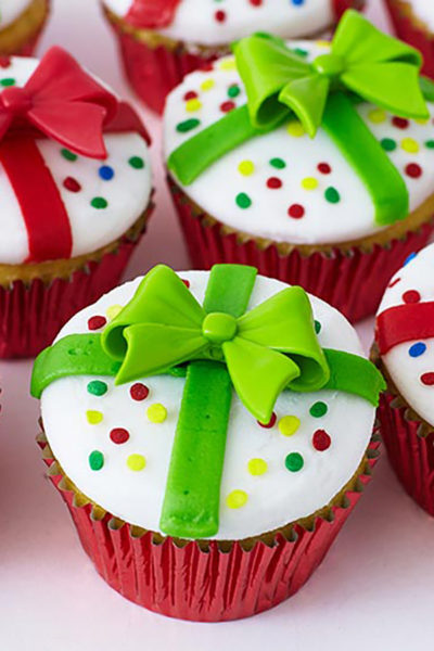 Christmas Present Cupcakes