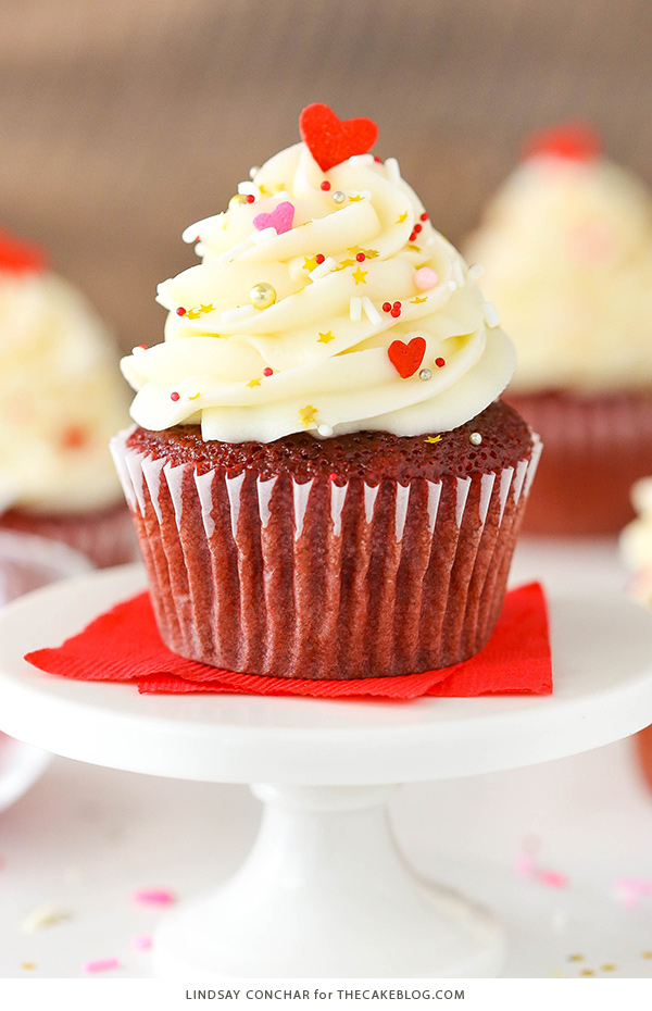 Red Velvet Cupcakes | Lindsay Conchar for TheCakeBlog.com