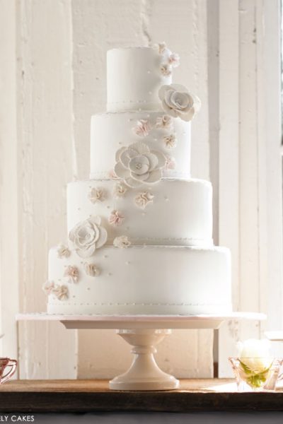 Blushing Wedding Cake