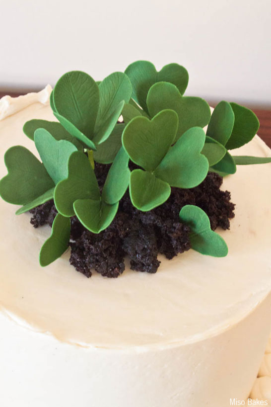 Shamrock Cake Tutorial by Miso Bakes | TheCakeBlog.com