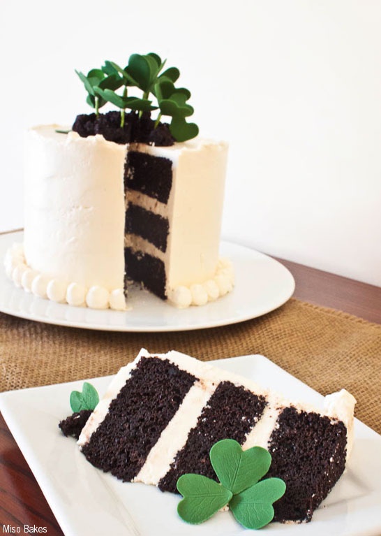 Shamrock Cake Tutorial by Miso Bakes | TheCakeBlog.com