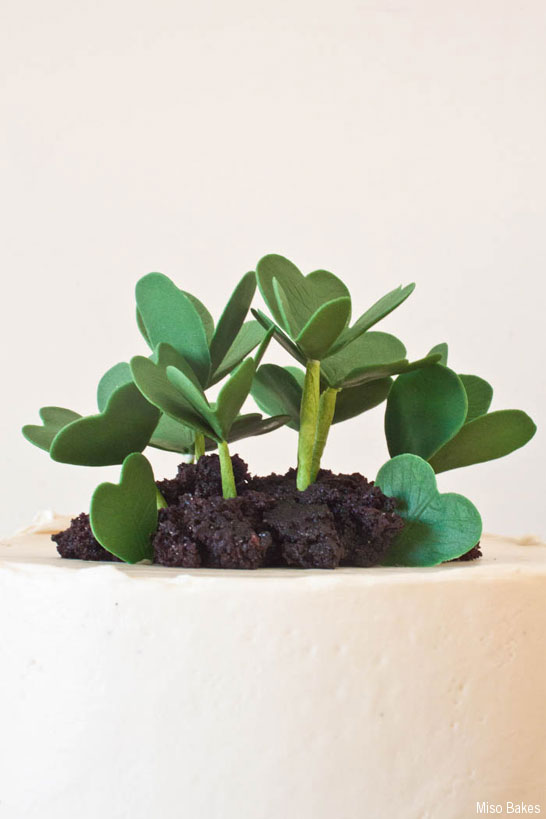 Shamrock Cake Tutorial by Miso Bakes | TheCakeBlog.com