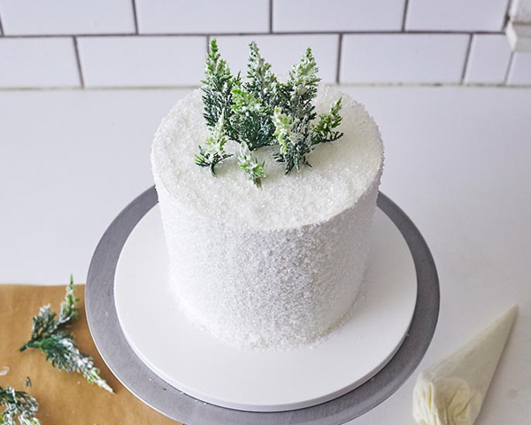 Winter Wonderland Snowflake Cake | by Cakegirls for TheCakeBlog.com