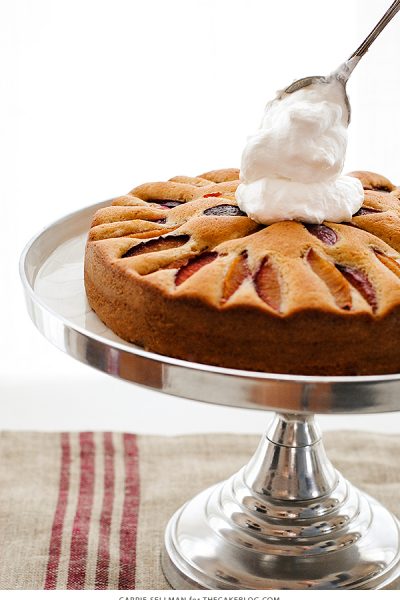 Plum Cake with Whipped Yogurt