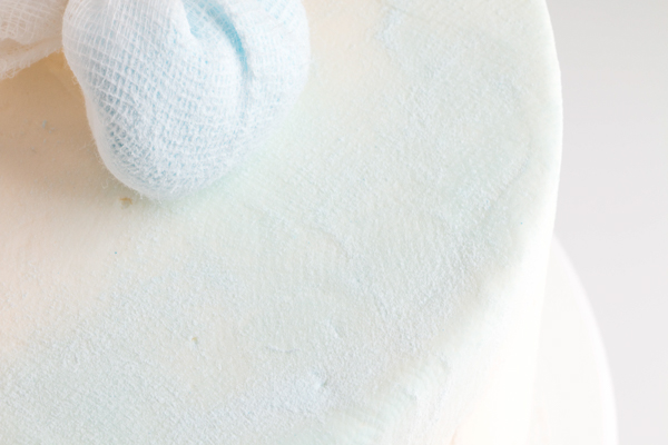 Sueded Buttercream Cake with Sprinkle Snowflakes | by Erin Gardner for TheCakeBlog.com #cake #winter #christmas #christmasdessert