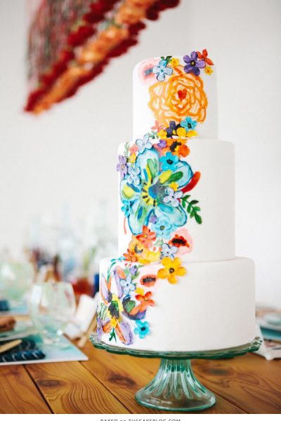 10 Watercolor Cakes