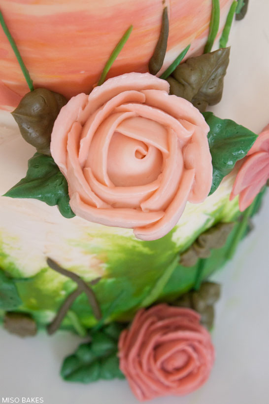 DIY Watercolor Cake Tutorial by Miso Bakes | TheCakeBlog.com