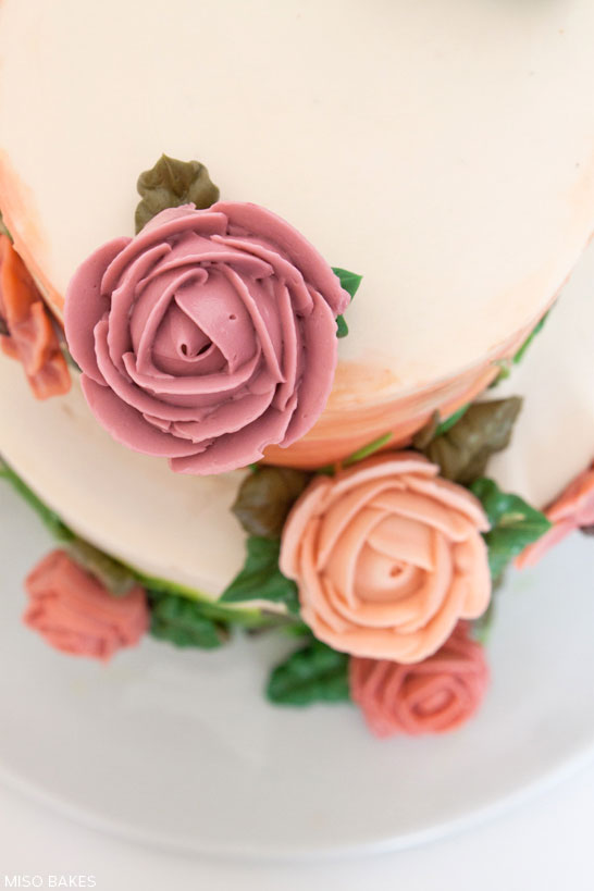 DIY Watercolor Cake Tutorial by Miso Bakes | TheCakeBlog.com