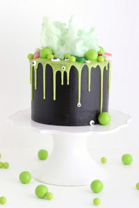 Witch Cauldron Cake - how to make an amazing Halloween cauldron cake that looks like bubbling witches' brew | by Whitney DePaoli for TheCakeBlog.com